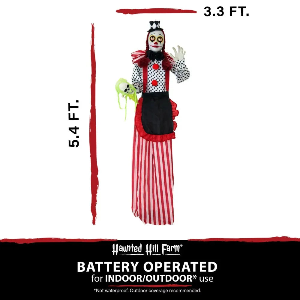 5.4-Ft. Standing Clown Halloween Prop