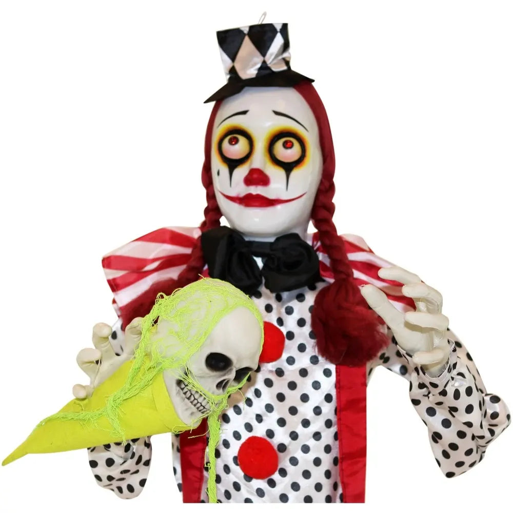 5.4-Ft. Standing Clown Halloween Prop