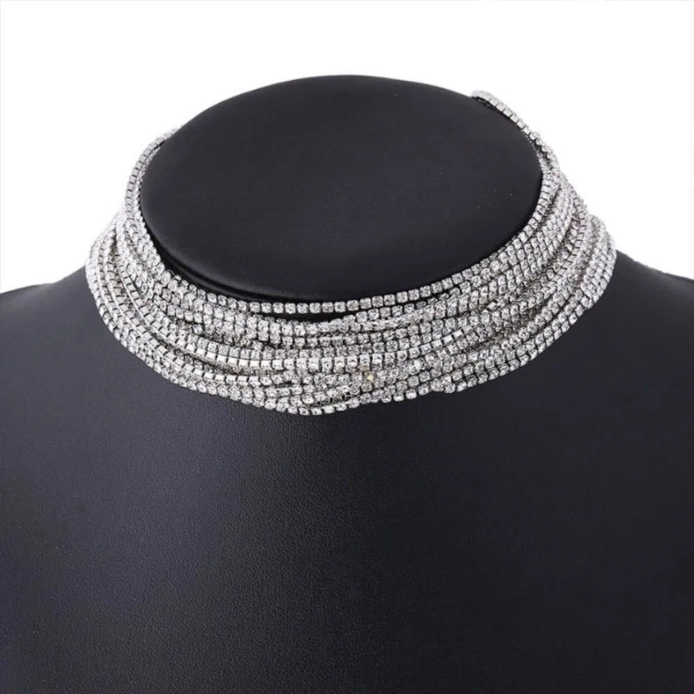 Rhinestone Choker Necklace