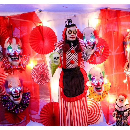 5.4-Ft. Standing Clown Halloween Prop