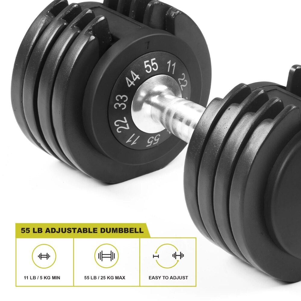 11-55lb Dumbbell, Single, Available In 25lb & 55lb