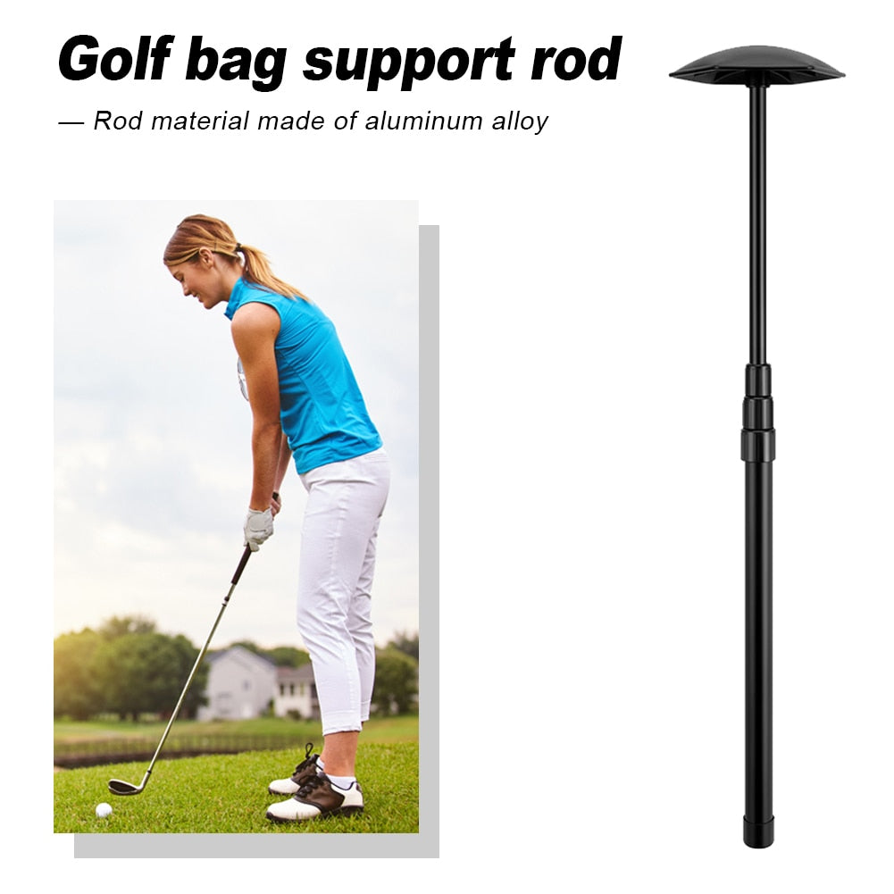 Golf Bag Support Rod 4 Sections Sturdy Aluminum Alloy Pole