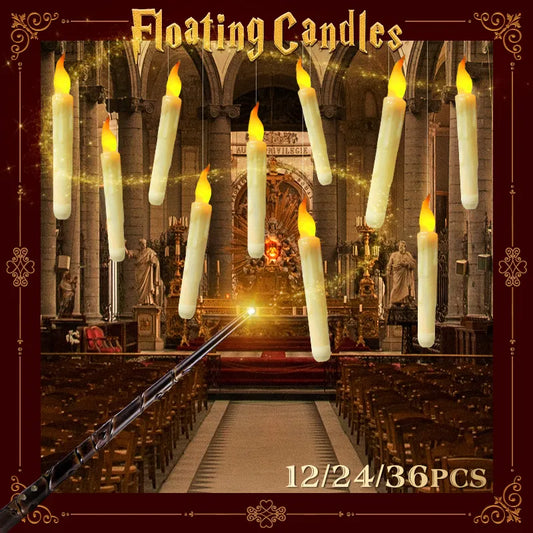 12Pcs/Set Floating Candles with Magic