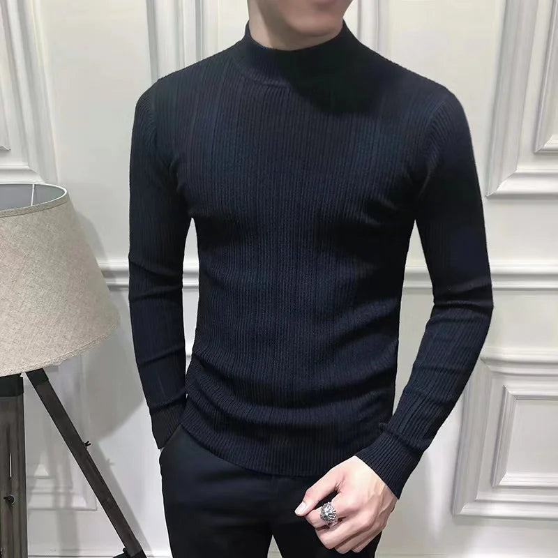 Turtleneck  Warm Cotton Pullovers Sweaters