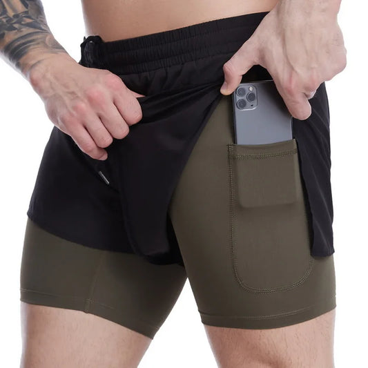 Double layer Jogger Shorts