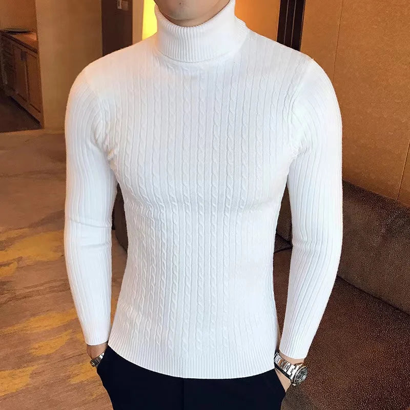 Turtleneck  Warm Cotton Pullovers Sweaters