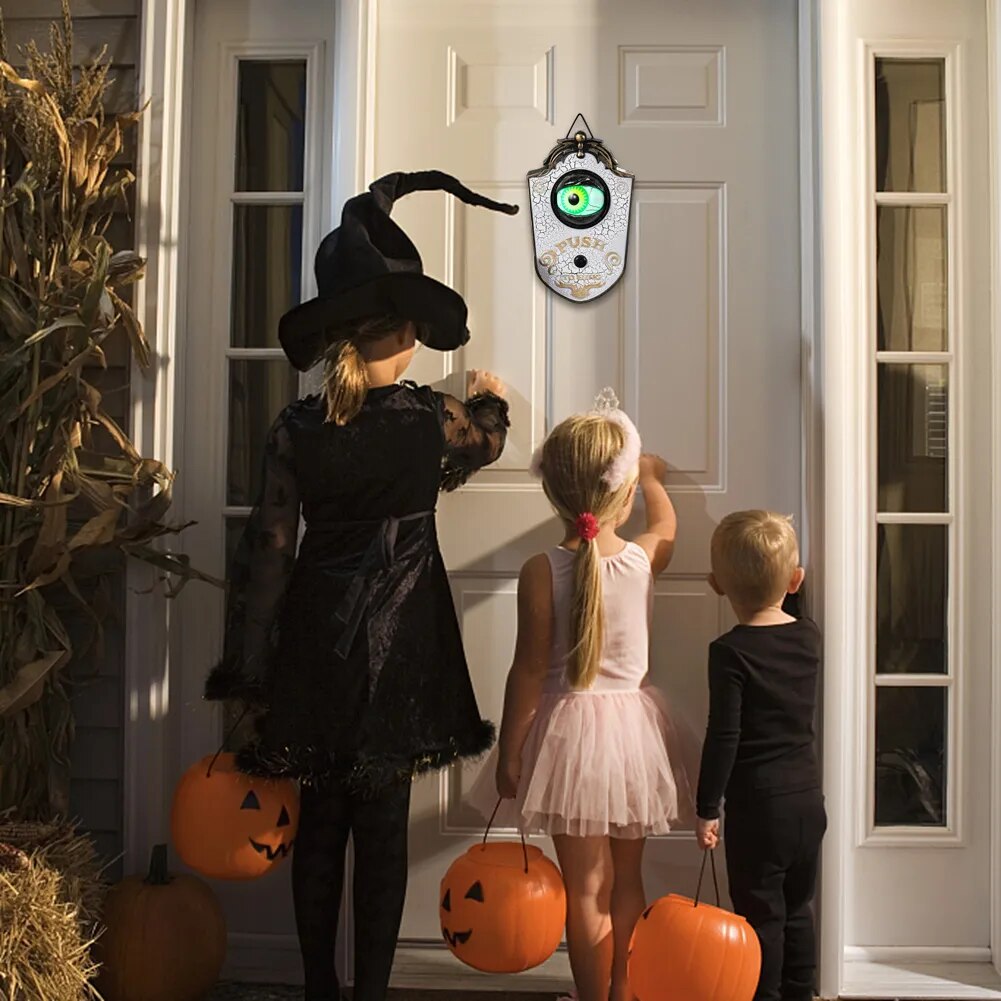 Luminous One Eyed Doorbell Haunted Decorations