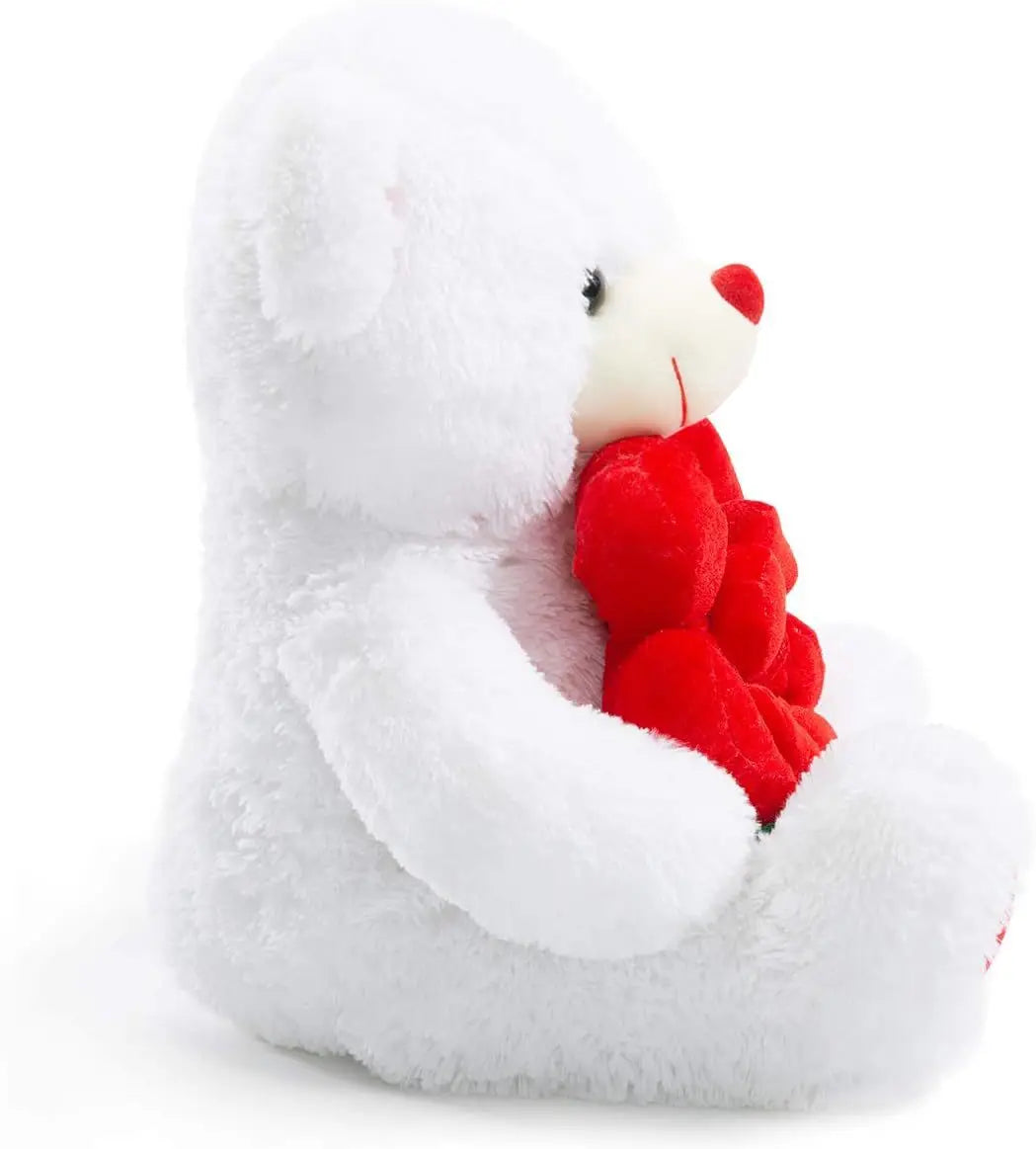 Bear Plush Toy with Rose Valentine's Day Gift