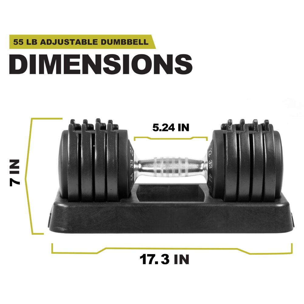 11-55lb Dumbbell, Single, Available In 25lb & 55lb