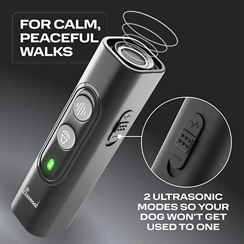 Ultrasonic Pet Dog Repeller  Stop Bark Training Device