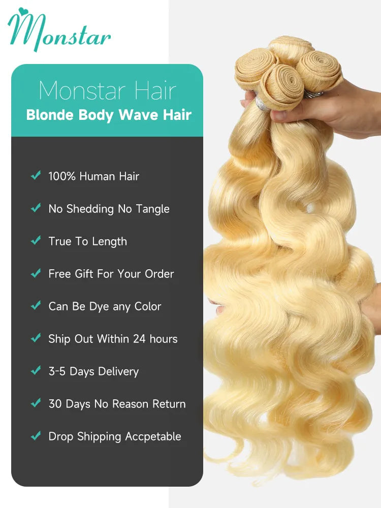 1/3/4 613 Blonde Hair Extension